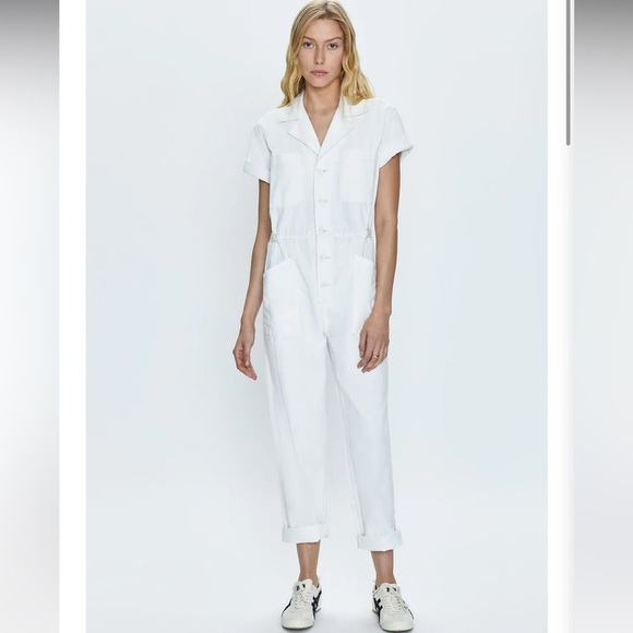 pistola Pants - Pistola Grover Jumpsuit in White